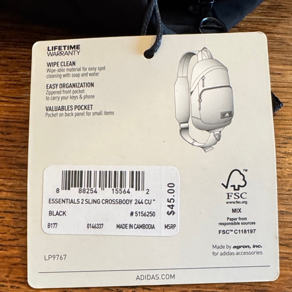 Adidas Black Backpack with Red and White Details - Picture 13 of 13